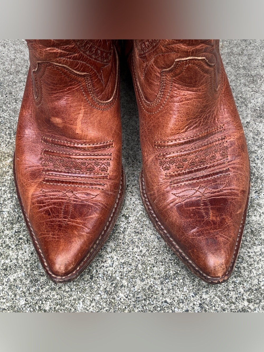 Leather Cowgirl Boots - Picture 5 of 6